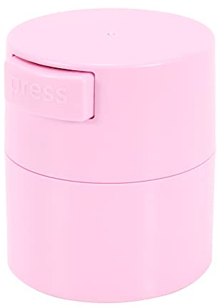 Yuemsh Cils Colle Réservoir de Stockage Cils Extension Colle Adhésif Stand Pot Activé Boîte Scellée 4 Cellules Conteneur Rose