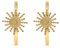 Made by Nami Goldene Ohrringe Damen mit Sonne Boho Schmuck aus Edelstahl Wasserfest für Sommer Outfits (Sonne)
