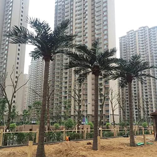 Tropische Palme, künstlicher Pflanzenbaum, künstliche Palmen für den Außenbereich mit Standstamm, Palmendekoration, künstliche Palme für den Garten, 2 m + 3 m Dekoration Made in China