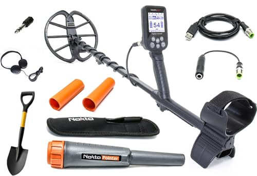 Nokta Simplex+ - Set completo professionale con puntatore Nokta, offerta primaverile, rilevatore in metallo, IP68, completamente impermeabile, rivelatore con testa