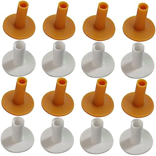 Yardwe 20pcs Golf Tee Hitting Tee Driving Range Golfs Tees Golfs Ball Trays Golf for Mat Tees Golfs Balls Holder Cushion Tee Golfs Practice Tees Wood Children's Mat Rubber Adjustable