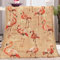 Flauschige Kuscheldecke Couch Decke L 70x100cm Cartoon-Tier-Flamingo Fleecedecke Tagesdecke - Leichte Ganzjahresdecke, Braun Decken für Sofa Bett, Weiche Decke Für Kinder Erwachsene