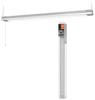 LEDVANCE OFFICE LINE Abgependelte Bürodeckenleuchte mit Zugschalter in Weiß, 1.1 m lang, 41 W / 3400 lm, kaltweiß (4000 K), funktionales Design für Büroanwendungen, CRI 80, IP20.