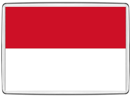 Pixly® Imán para nevera con la bandera de Indonesia, tamaño jumbo, recuerdo del país, regalo novedoso