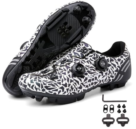 Mateju Moutntain Fahrradschuhe Herren Damen MTB Schuhe SPD Mountainbike Schuhe Unisex Atmungsaktive MTB Schuhe Radschuhe