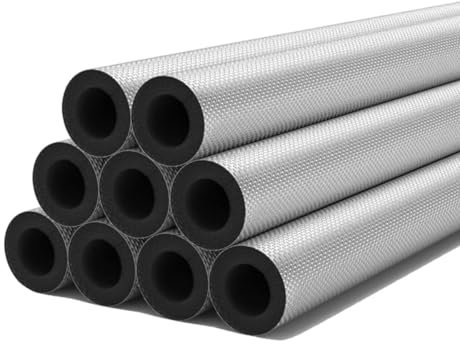 Rohrisolierung Selbstklebendes Frostschutzisolierroh 22/27/34/42/48/60/76/89/114MM Rohrdämmung Isolierschlauch Für Den Außenbereich Rohrschale Schaumrohr(20mmx27mm(3/4))