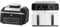 Emtronics Air Fryer Kitchen Set Dual Drawer White 8 Litre & 6.3L Grill