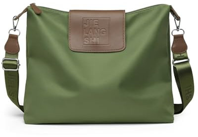 JANKS Umhängetasche Damen, Crossbody Bag aus Recycelte Material Groß Tasche Damen Handytasche zum Umhängen mit Breitem Schultergurt