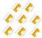 iplusmile 2 Sets Glas Reparatur Set Windschutzscheiben Clip Reparatur Windschutzscheiben Clip Set Zierleisten Seitenklammern Auto Seitenbefestigungen Windschutzscheiben Zierleisten