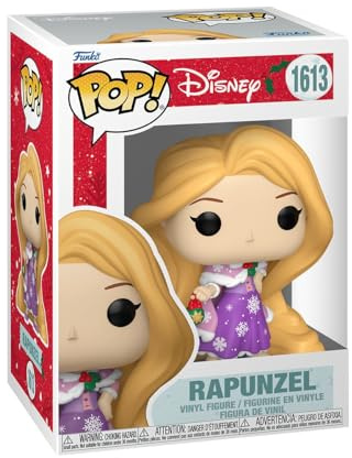 Funko POP! Disney Princesses: Princess Holiday - Rapunzel | Official Cartoon/Animation Merch - Collectable Vinyl Figurine for Shelf Display - Birthday Gift Idea for Fans and Collectors