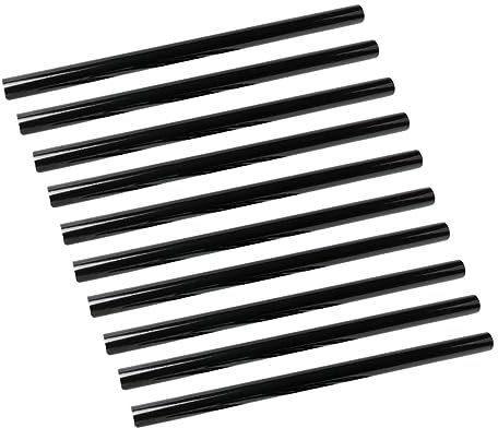 SEWOART 10pcs Black Hot Melt Glue Sticks 11mm Craft Glue Sticks for DIY Projects and Crafting Tools Suitable for Woodworking, Plastics and Ceramics