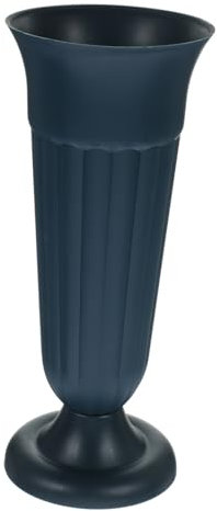 Mobestech Jarrón de Cementerio con Base Estable para Flores Decoración de y para Arreglos Funerales Color Verde