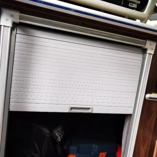 Porte Accordéon Interieur Porte de Placard à Enroulement Extra Longue Blanche, Porte Tambour Temporaire pour Électroménager, Garage, Cuisine, Dressing, Petit Rideau de Séparation(56x56cm(22x22in))