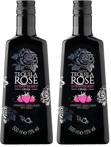 Tequila Rose Strawberry Cream Liqueur, 500ml (Pack of 2)