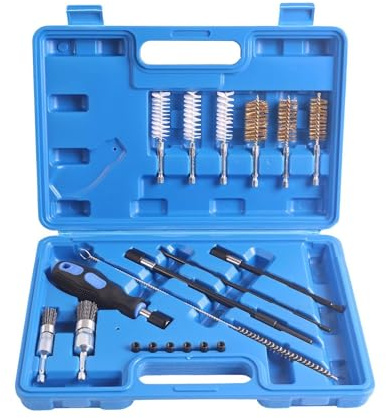 Kit Pulizia Iniettori Set Di Spazzole Per La Manutenzione Del Motore | Spazzola Pulizia Iniettori Heavy Duty Per Tecnici Automobilistici, Berline, Camion, Casa, Garage, Officina Ed Esterno