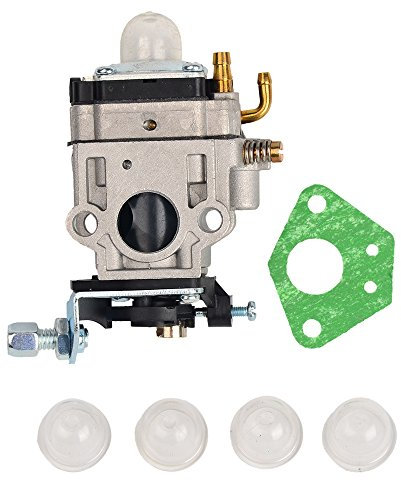 OuyFilters Carburetor Carb 15MM with 4 Primer Bulbs For 43cc 49cc 2 Stroke Mini Pocket Rocket Bike Atv Quad Dirt Bike Gas Scooter Mini-Chopper
