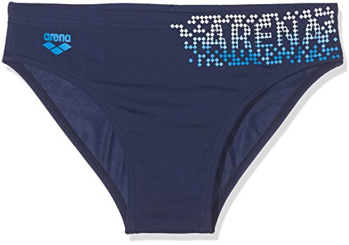 Arena Shed Jr Brief Badehose, Kinder XS Blau (Navy/pix Blue)