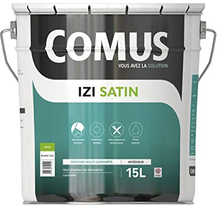 Izi'satin 15L - Peinture Acrylique D’Aspect Satin en phase Aqueuse