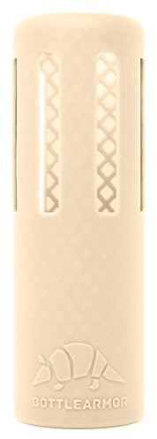BottleArmor Schutzhülle aus Silikon für Hydro Flask Wasserflaschen mit DropShield Technologie (cremefarben, 680 ml)