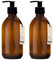 Distributeur de Savon Liquide Kuishi - en Verre - Couleur Marron ambré, Verre, Ambre, x2 300ml