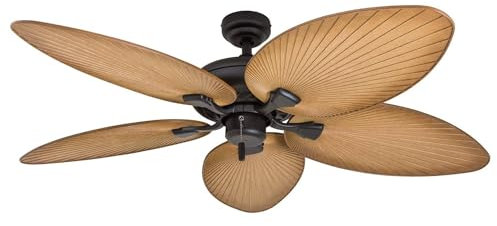 Honeywell Palm Island 52 Ceiling Fan, Five Tropical Palm Blades, 52, Sand
