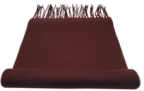 TigerTie Designer Schal in rot braun bordeaux einfarbig Uni - Cashmink