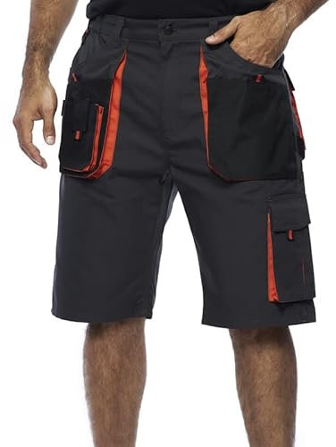 Mazalat Kurze Arbeitshosen Herren, Arbeitshose kurz, Größen S-XXXL, Qualitat, Arbeitshose Herren Sommer