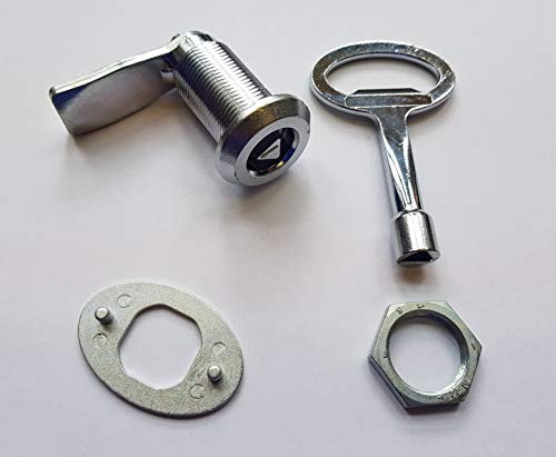 40mm Quarter Turn Spanner Lock Set with Lock, Fixing Plate, Nut and Triangle Spanner Key