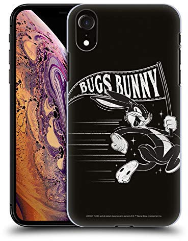 Head Case Designs Offizielle Looney Tunes Black and White Bugs Bunny Harte Rueckseiten Handyhülle Hülle Huelle kompatibel mit Apple iPhone XR