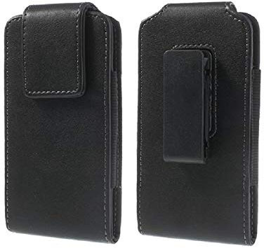DFV mobile - Gürteltasche Holster Etui mit Gürtelclips Swivel 360 für Fairphone 3 (2019) - Schwarz