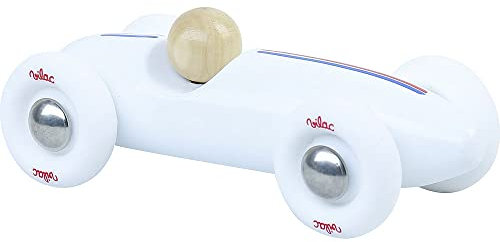 VILAC- Voiture Grand Prix Vintage PM Blanche, 2342W