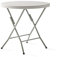 KG KITGARDEN - Mesa Plegable Portátil Multifuncional, Ø80x74cm, Redonda, Blanco