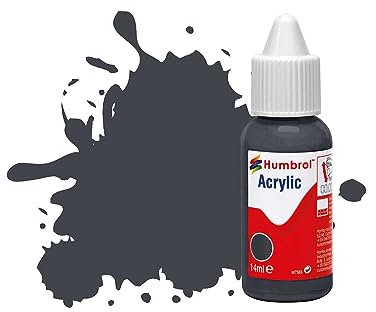 Humbrol No.32 Dark Grey - Matt Acrylic Paint 14ml DB0032