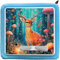 K002 | Schutzcover Schutzfolie für Toniebox selbstklebende passgenaue Folie Motive Zubehör Kinder Spielzeug Aufkleber Sticker Personalisiert Wunschname (Nr. 25 Baby Deer, ohne Wunschname)