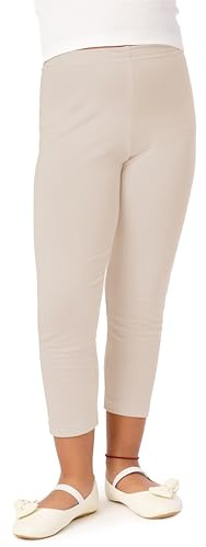 Merry Style Mädchen 3/4 Leggings aus Viskose MS10-131 (Beige, 152 cm)