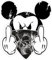 Lustiger Aufkleber Autoaufkleber bad maus Mouse Minni Maus Funny Sticker Auto Motorrad Fenster Digitaldruck Dirty Fun Aufkleber Sticker Anti Greta i hate you