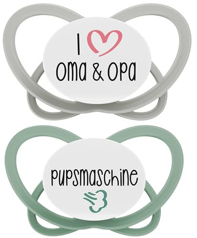nip - Butterfly | 16-32 Monate | 2er Pack | Stillfreundlicher, zahnfreundlicher Babyschnuller inkl. Schnullerbox. Nachhaltiger Schnuller mit weichem Silikonsauger, Oma&Opa/Pupsmaschine