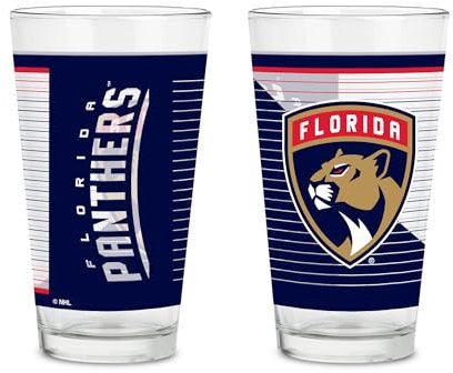 Rico Industries NHL Hockey Pittsburgh Penguins 473.6 g Pint-Gläser mit digital gedrucktem Logo, Set mit 2 klassischen Trinkgläsern, für Fans, spülmaschinenfest