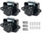 Kellegour 3 Pcs Bouton Poussoir Loquet,Bouton Poussoir Serrure,Sans Clé Serrure de Meuble Fermoir,Loquet à Bouton Poussoir,pour Porte de Camping Car,Van,Caravane,Placard,Tiroir,Porte