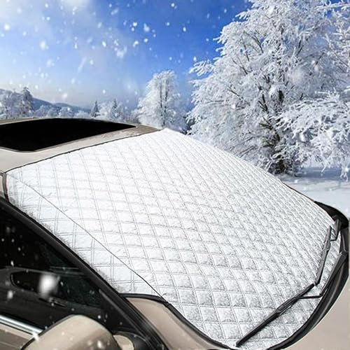 NOLLAM Auto Frontscheibenabdeckung Winter für Opel Karl Eisschutzfolien Windschutzscheibe Abdeckung Frontscheibenabdeckung,A