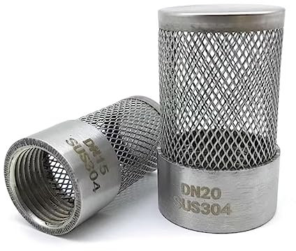filtro in linea per tubi d'acqua, 1 pz Filtro in Acciaio Inox, 1/2 3/4 1 1-1 * 2 2 3 4 Filtro con Filettatura Femmina for l'irrigazione del Giardino Pompa 'Acqua 'Acquario, Copertura in Rete (C