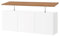 HORST Deckplatte Besta – Elegante & Pflegeleichte Massivholzplatte für das I K E A Besta Möbelstück – gefast, geschliffen & FSC-Zertifiziert – Eiche geölt, 180 x 42 cm