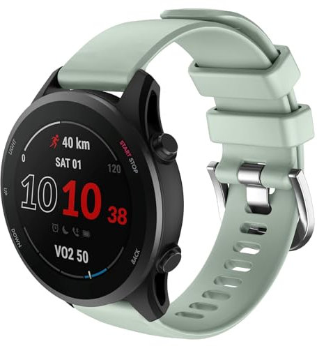ISABAKE 20mm Armband für Garmin Forerunner 245/Forerunner 645/Forerunner 55/ Forerunner 158, Silikon Uhrenarmband Ersatzarmband für Vivoactive 5 / Vivoactive 3 / vivomove HR/Venu 2 plus/Approach S40