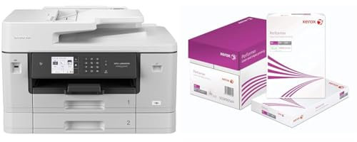 Brother MFC-J6940DW DIN A3 4-in-1 Farbtintenstrahl-Multifunktionsgerät & Xerox Performer Multifunktions-Papier, 80 g/m², A3, 1 Karton, 5 Packungen, 2.500 Blatt