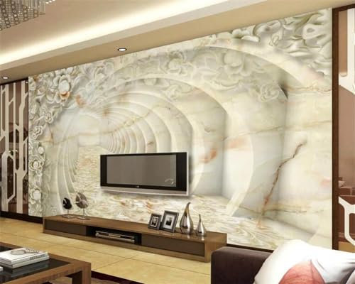 LUXINSHISU Selbstklebende PVC Fototapete 3d wohnzimmer tapete flur marmor blumen schlafzimmer dekorative wandkunst sticker poster