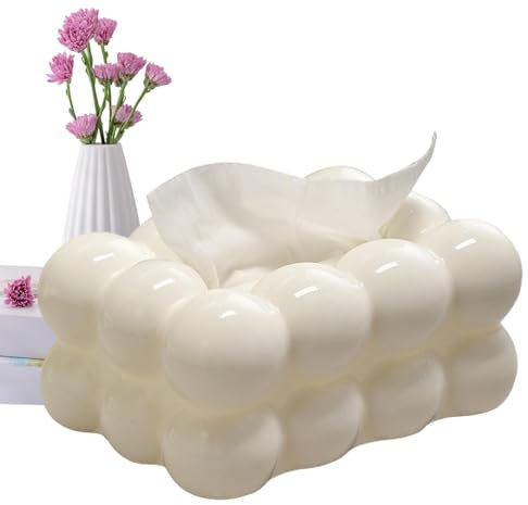 Zuckerwatte Tissue Box | Taschentuchbox Bubble | Taschentücher Box | Kosmetiktücher Box | Taschentuchhülle Kreative Taschentuchbox | Gesichtspapieretui Organizer Halter Spender Taschentuchbox