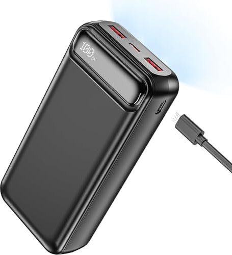 Power Bank Fast Charging 50000mah, 22.5W Phone Charger USB C PowerBank 3 Outputs 2 Inputs LED Display, High Capacity Mobile Phone Portable Power Banks for iPhone Samsung iPad Travel Camping