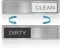 Yuiturt Dishwasher Magnet Clean Dirty Sign, Non-Scratching Strong Magnet or Adhesive Options Indicator, Double-Sided Magnetic Clean Dirty Sign for Dishwashers, Easy to Slide, Works on All Dishwashers
