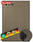 Floordirekt Premium Fußmatte für Eingangsbereich, 90x120cm Ocker-Schwarz, Schmutzfangmatte für Innen und Außen, rutschfest & waschbar, Sauberlaufmatte für Flur, Teppich für Haustür, Sky Novo