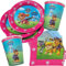 TIB Heyne 33-TLG. Partyset * Skye - PAW Patrol* für Kindergeburtstag mit Teller + Becher + Servietten + Deko | Kinder Geburtstag Set Hunde Mottoparty Mädchen Pink